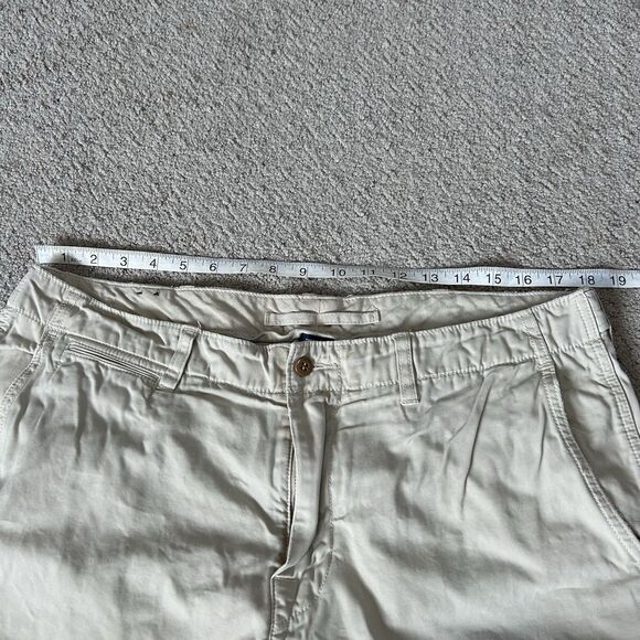 Polo Ralph Lauren Pants Mens 36x34 Tan Chino Flat Front Classic Preppy RL-5 Flag - Picture 11 of 13